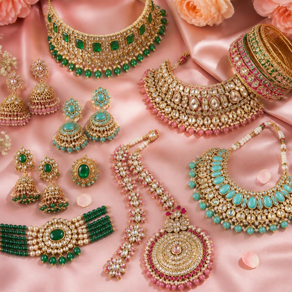 Emerald Kundan Choker